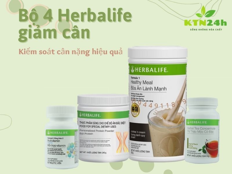 Bộ 4 Herbalife giảm cân